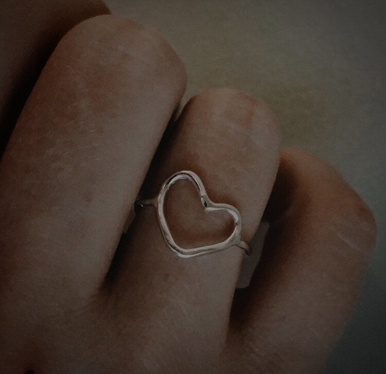 Silver Heart Ring