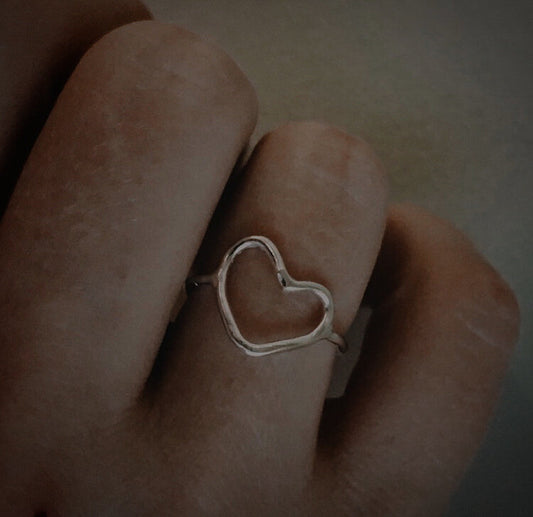 Silver Heart Ring