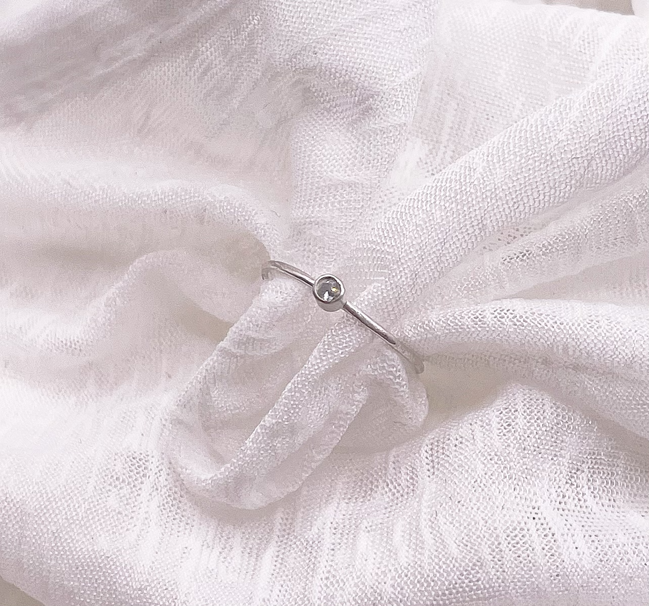 The Tiniest Diamond Ring