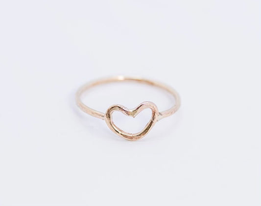 10K Gold Heart Ring