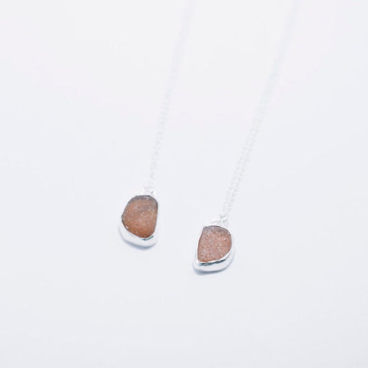 Amber Sea Glass Necklace