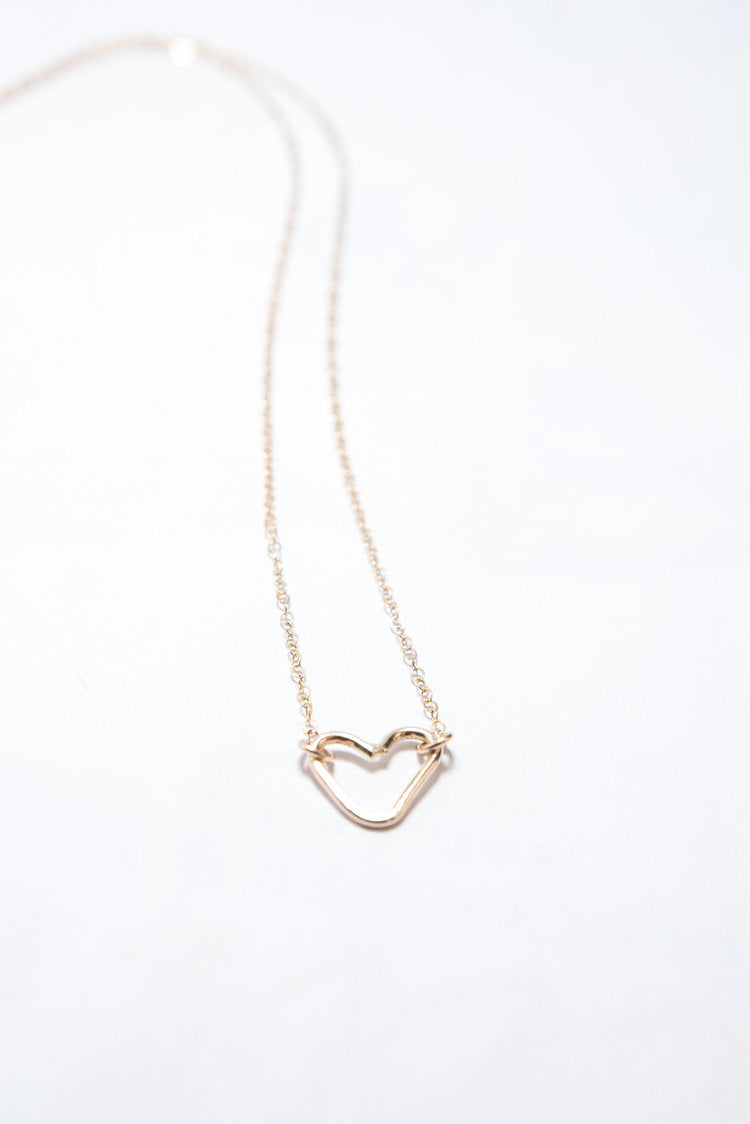 Heart Necklace in Gold Filled