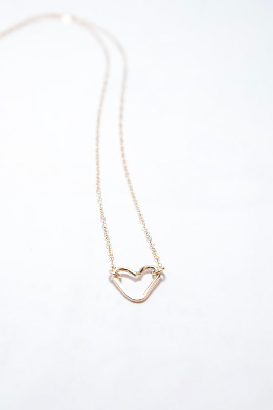 Heart Necklace in Gold Filled