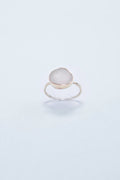 White Sea Glass in Gold Filled