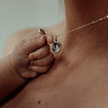 Sterling Silver Mom + Babe Necklace