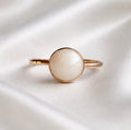 Gold Full Moon Ring
