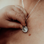 Sterling Silver Fingerprint Necklace