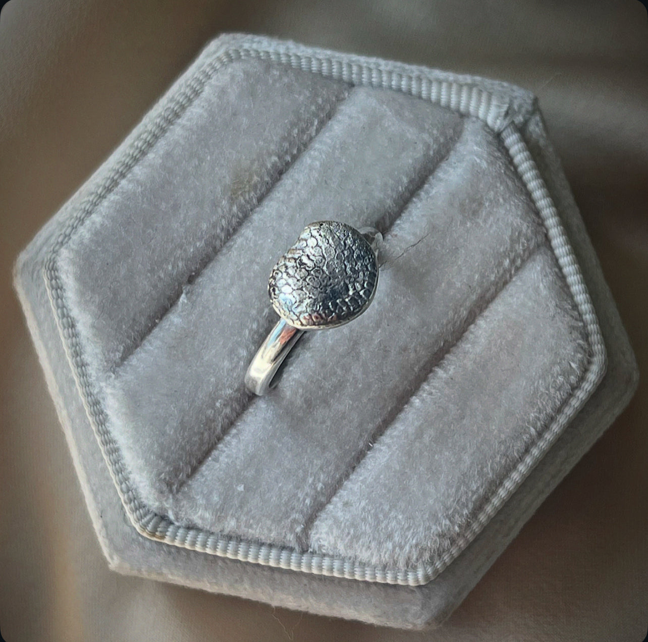 Sterling Silver Pup Print Ring