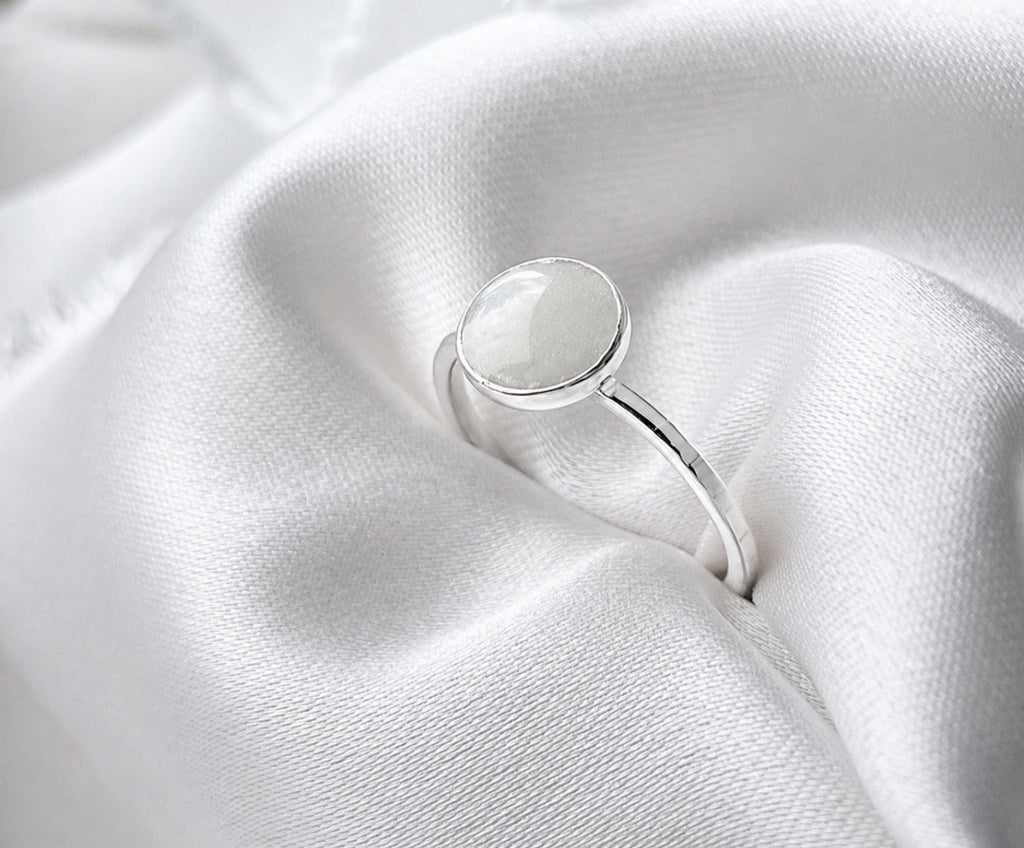 Sterling Silver Full Moon Ring
