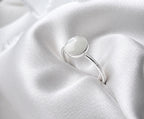 Sterling Silver Full Moon Ring