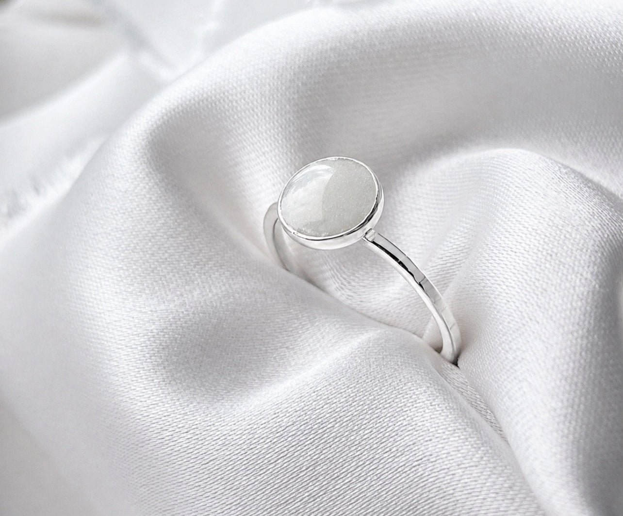 Sterling Silver Full Moon Ring