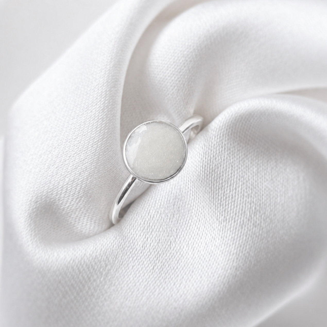 Sterling Silver Full Moon Ring