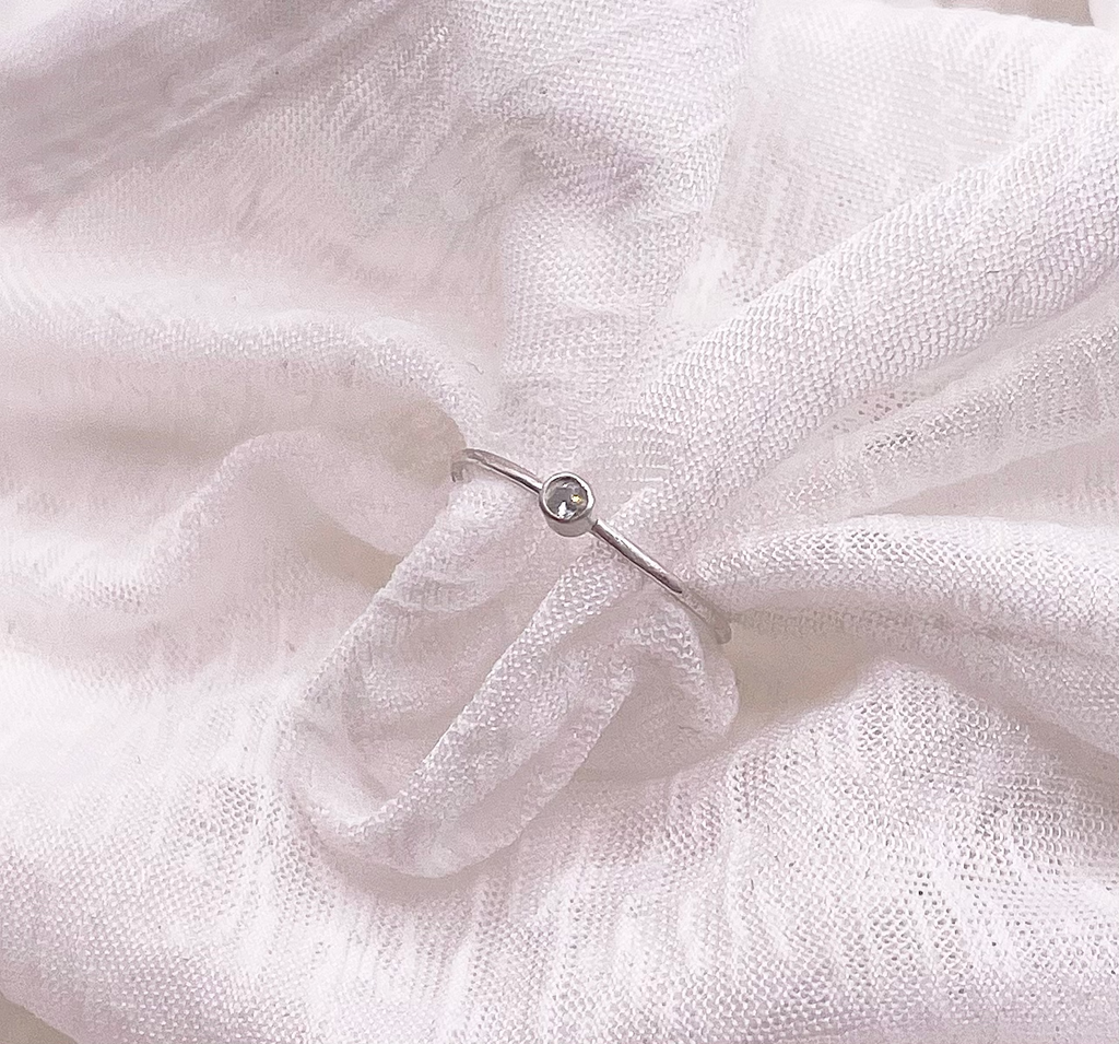 The Tiniest Diamond Ring
