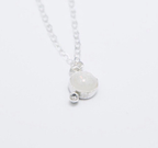 Full Moon + Birthstone Necklace