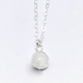 Sterling Silver Full Moon Necklace