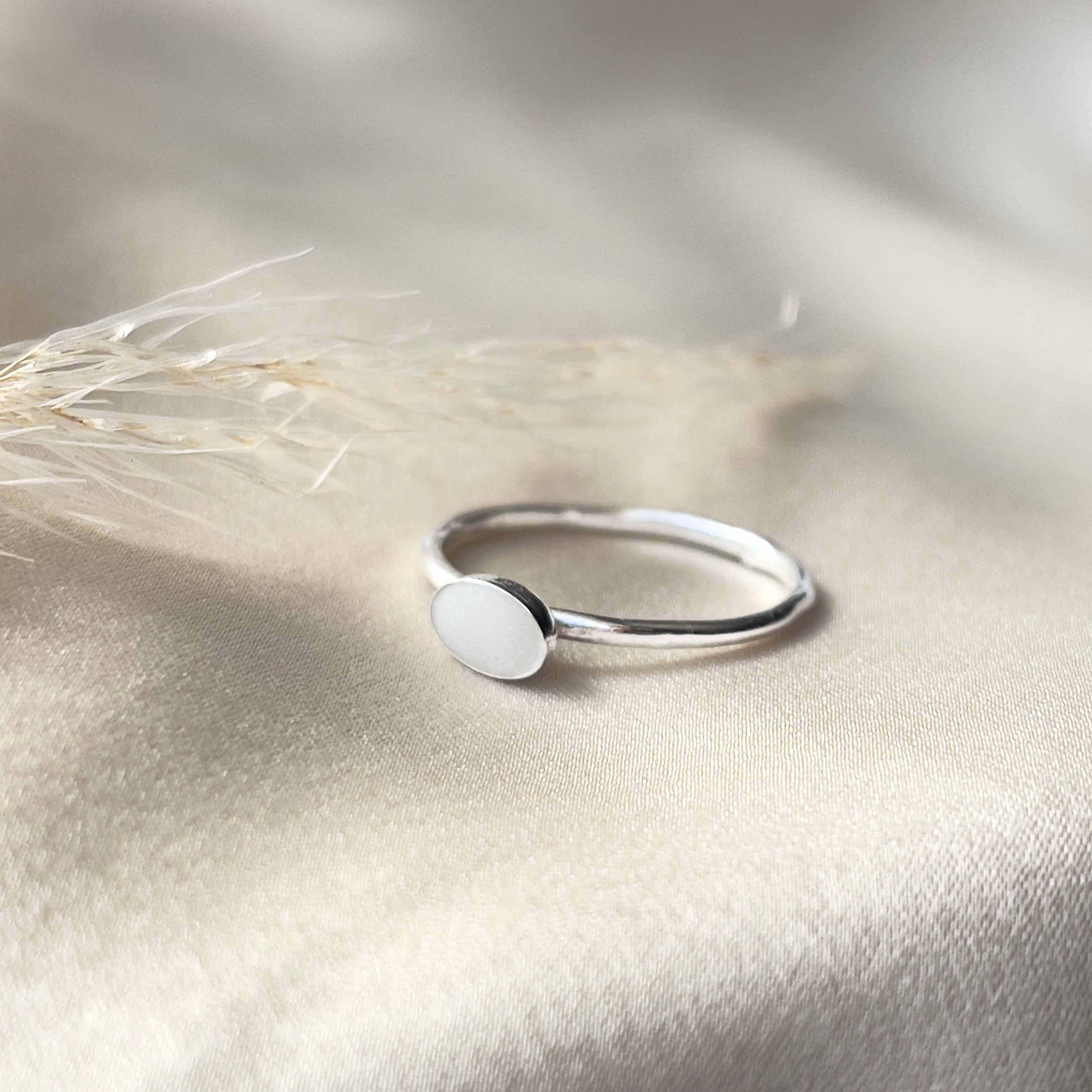 Sterling Silver Petite Oval Ring