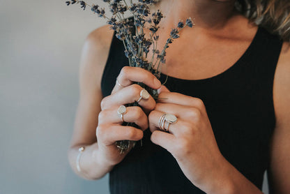 White Sea Glass Ring