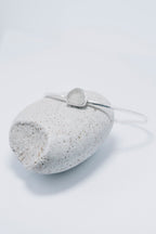 White Sea Glass Bangle