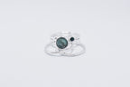 Labradorite and Black Spinel Gemstone Stacking Set