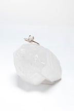 Raw Diamond in 14K Gold