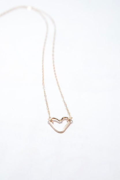 Heart Necklace in Gold Filled