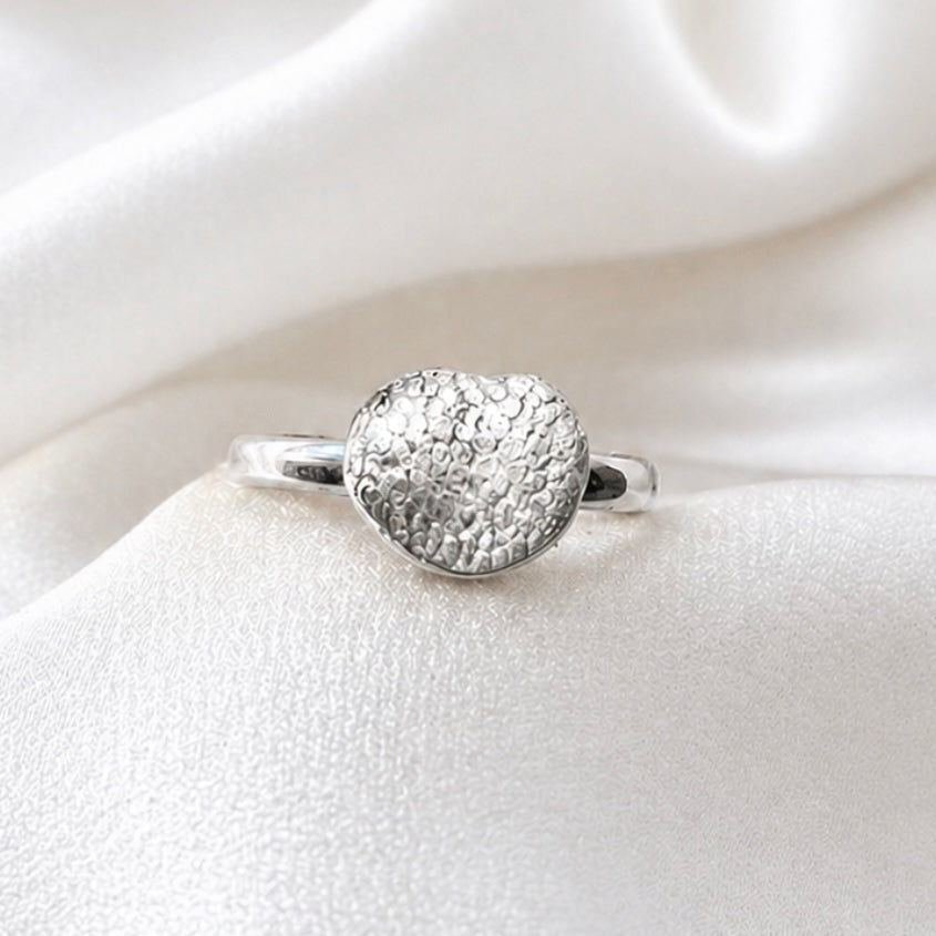 Sterling Silver Pup Print Ring